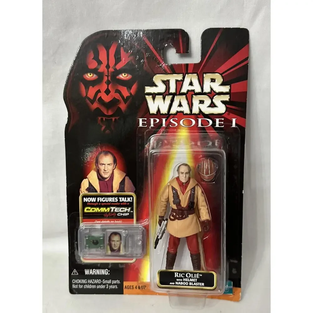 Hasbro Star‎ Wars Episode 1 - Ric Olie Action Figure Helmet Naboo Blaster New